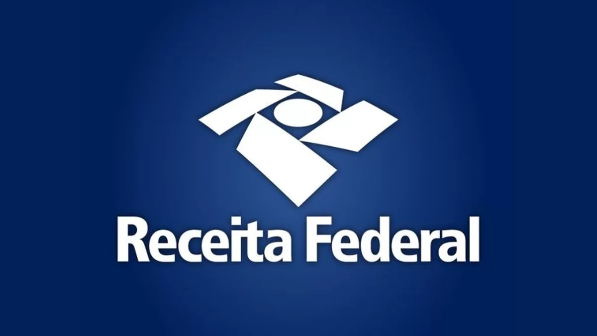 Imagem com a logo da receita federal.